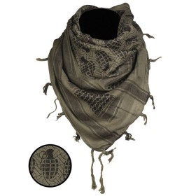 Mil-Tec Shemagh Scarf Pineapple - Olive / Black