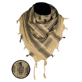 Mil-Tec Shemagh Scarf Pineapple - Coyote / Black
