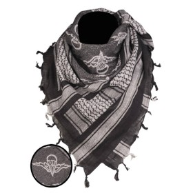 Mil-Tec Shemagh 110x110cm - Black / White
