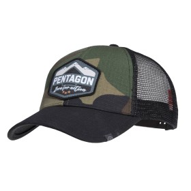 Pentagon Era Trucker Cap (Born For Action) Black