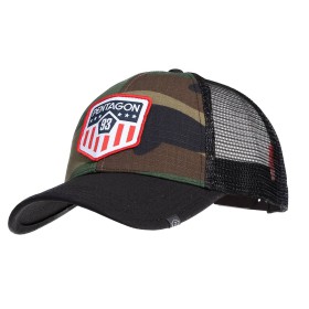 Pentagon Era Trucker Cap (Born For Action) Black