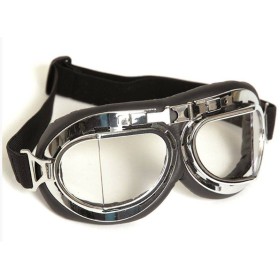 Mil-Tec Royal Air Force Aviator Goggles - Plastic Chrom