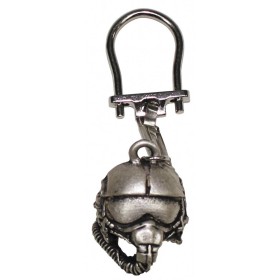 MFH Keychain Metal Pilot Helmet