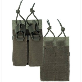 Mil-Tec Double Pistol Open Magazine Pouch - Olive