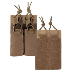 Mil-Tec Double Pistol Open Magazine Pouch - Dark Coyote