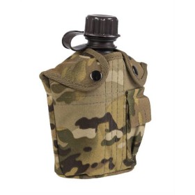 Mil-Tec US Canteen 1L w/ Cover - Multicam