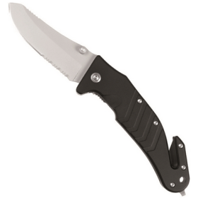 Mil-Tec Car Knife w/ Clip - Black