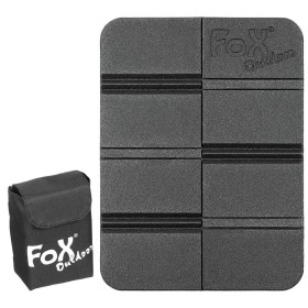 MFH Thermal Seat Pad Foldable w/ Molle Pouch - black