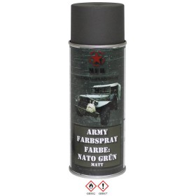 MFH Army Spray Paint 400ml - Nato Green Mat