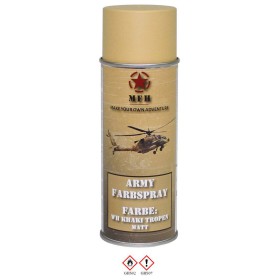 MFH Army Spray Paint 400ml - WH Khaki Tropics Mat