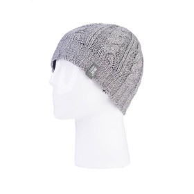 Heat Holders Ladies Cable Hat - Light Grey Twist