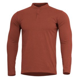 Pentagon Romeo 2.0 Henley Shirt - Maroon Red