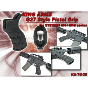 King Arms G27 Style Pistol Grip for M4/M16 Series - BK