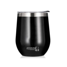 Panda Θερμος Κούπα 320ml Ανοξείδωτη - Black