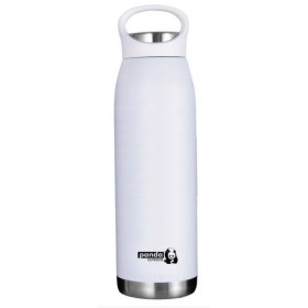 Panda Sports Bottle 650ml Stainless Steel - White