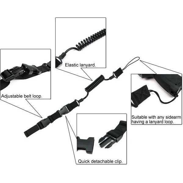 King Arms Tactical Pistol Lanyard - Olive Drab