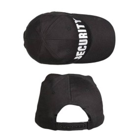 Mil-Tec Baseball Cap Embroidered Security - Black