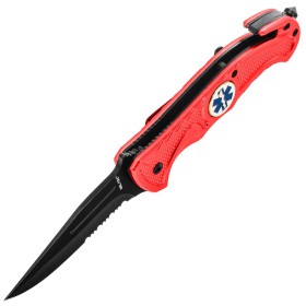 Mil-Tec Rescue Car Knife - Red
