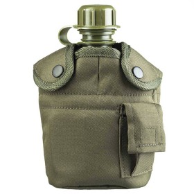 Mil-Tec US Canteen 1L w/ Cover - Olive