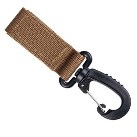 Mil-Tec Belt Keeper w/ Carabiner 50mm - Coyote