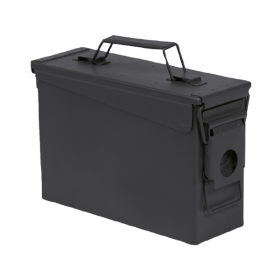 Mil-Tec US M19A1 Cal 30 Ammo Steel Box - Black No Print