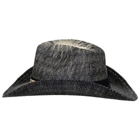 MFH Texas Straw Hat - Black / Brown