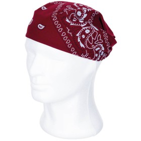 MFH Bandana 55x55cm Cotton - Burgundy / Black