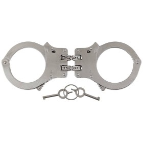 MFH Handcuffs 2 Chains Solid w/ 2 Keys