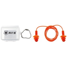 MFH Earplugs Orange w/ Case