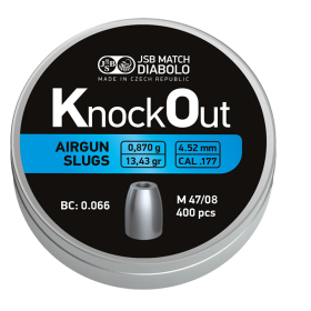 JSB Knock Out Slug 4,52mm (0,870g) 400pcs
