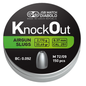 JSB Knock Out Slugs 6,35mm (2,170g) 150pcs