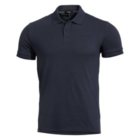 Pentagon Moth Piquet Polo Shirt - Midnight Blue