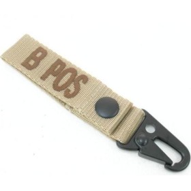King Arms Blood Type Strap Holder - B - TAN