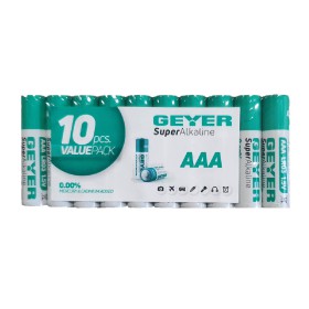 GEYER Super Alkaline Batteries AAA LR03 - 10 Pcs