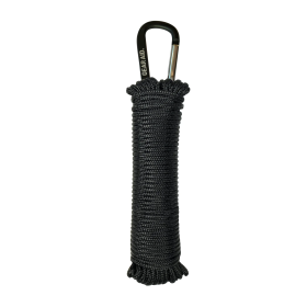 Gear Aid 325 Paracord 15m w/ Carabiner - Black