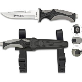 Albainox 32351 Diving Knife Nautilus Grey