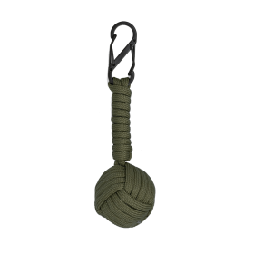 Barbaric 09898 Monkey Fist Key Ring - Olive