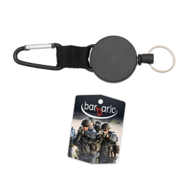 Barbaric 09920 Extensible Keychain w/ Snap Hook