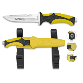 Albainox 32350 Diving Knife Octopus Yellow