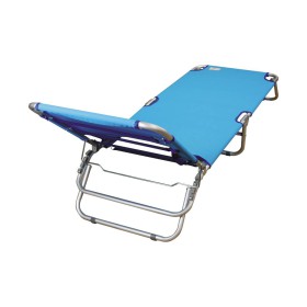 Beach Bed Aluminum Textilene - Light Blue