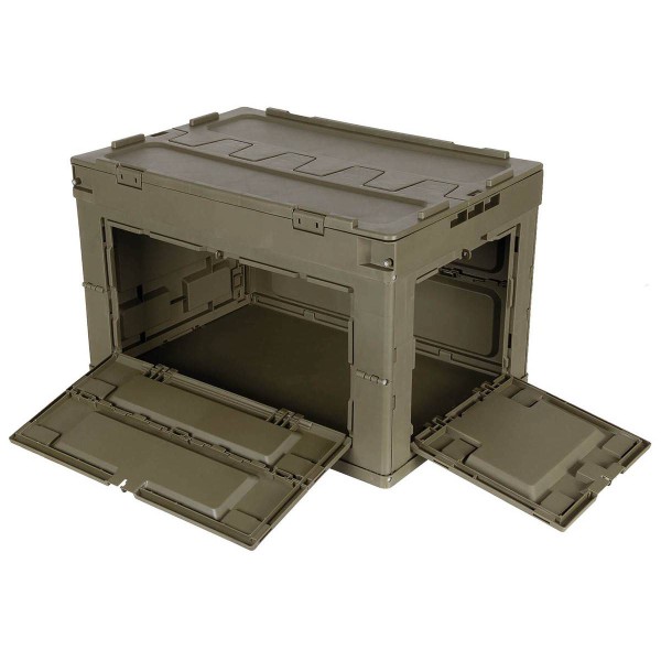 MFH Foldable 20L Plastic Box - Olive
