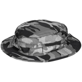 MFH Bush Hat Mesh Boonie - Grey Camo