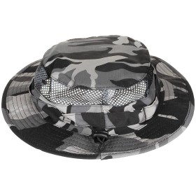 MFH Bush Hat Mesh Boonie - Grey Camo