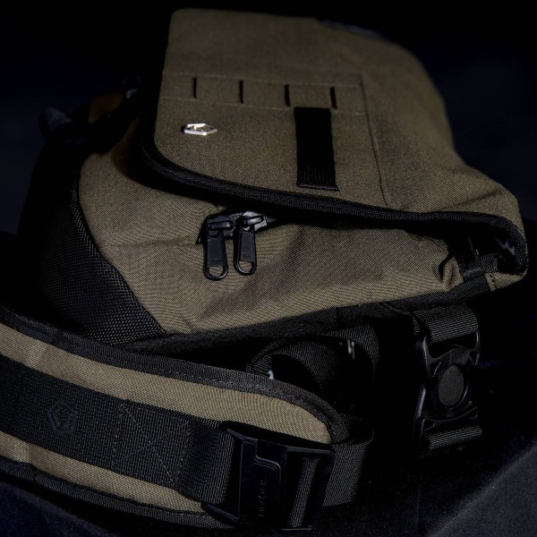 Pentagon Consul Side Messenger Bag - Black