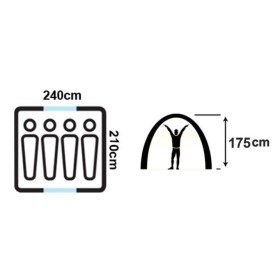 Salty Tribe Seminole Auto Tent 240x210x175cm (4 Persons)