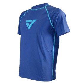 Vaquita Loose Fit Rash Guard Men Short Sleeve - Blue