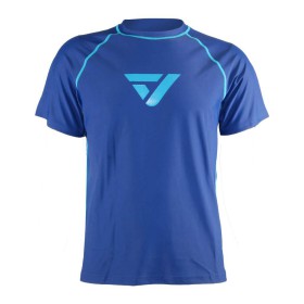 Vaquita Loose Fit Rash Guard Men Short Sleeve - Blue