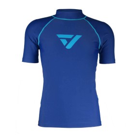 Vaquita Slim Fit Rash Guard Men Short Sleeve - Blue