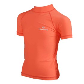 Vaquita Rash Guard Children Short Sleeve - Coral