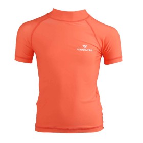 Vaquita Rash Guard Children Short Sleeve - Coral